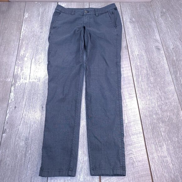 Lululemon Mens Commission Slim Pant Size 30x30 Gray Oxford On The Move Preppy - Picture 2 of 9